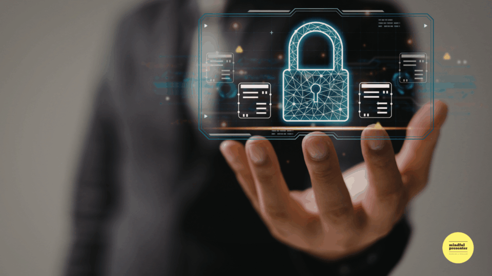 graphic of a man holding a lock