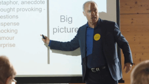 Maurice DeCastro, founder of Mindful Presenter Ltd, presenting