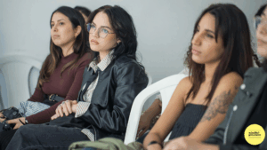 Audience looking bored