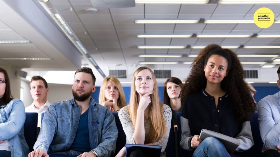 Audience looking interested
