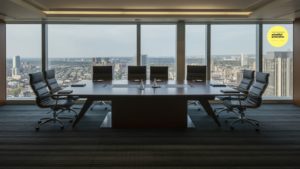 Empty boardroom
